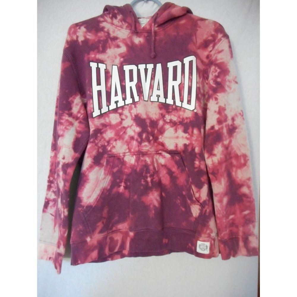Purple Tie Dye Harvard Hoodie Sweatshirt Sz M - Picture 1 of 8